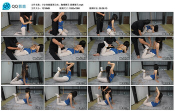 【小0-体操服厚白丝，胸缚驷马】颈缚驷马