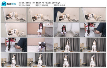 【绿帽学院】小奶牛 灌肠清洗 产奶了 膝盖跪立 包脸呼吸