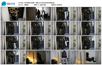 黑丝旗袍全身紧缚，高潮之后又被关进衣柜里放置