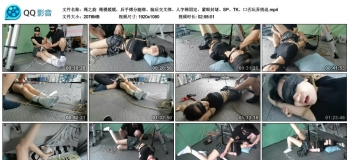 【绳之韵】绳模媛媛，后手缚分腿绑、脑后交叉绑、人字梯固定，蒙眼封堵、SP、TK、口舌玩弄挑逗