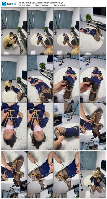 【束人映像】长腿素人制服控 驷马驯服 SP 大号铁圈阔嘴耳光