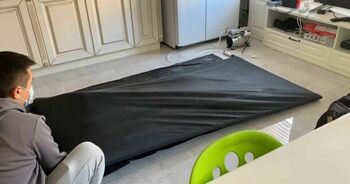 家中乳胶真空床放置 体验
