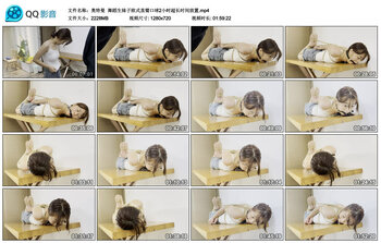 【奥特曼】舞蹈生妹子欧式直臂口球2小时超长时间放置