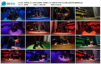 【胜景影视】这么小的笼子也能锁M 女M被戴上大号口球锁在狭小的笼子里以及戴上K9连体颈