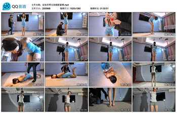 定拍吊带女孩极限紧缚