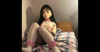 -kugurumi 娜娜白丝体操服 自缚振动娇喘不断