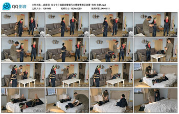 【JS原创】双女牛仔超紧直臂驷马口球堵嘴裸足放置~宫怡 欣妍