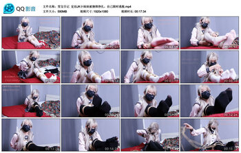 【雪宝日记】定拍JK小妹妹被捆绑挣扎，自己限时逃脱