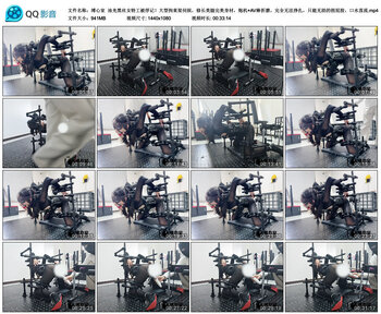 【缚心室】油光黑丝女特工被俘记！大型拘束架伺候，修长美腿完美身材，炮机+AV棒折磨...