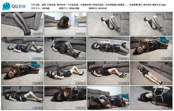 【逍遥】丝袜快递 柳洋收到一个丝袜快递，并被隐形绳子控制住她的身体，又被驷马捆...